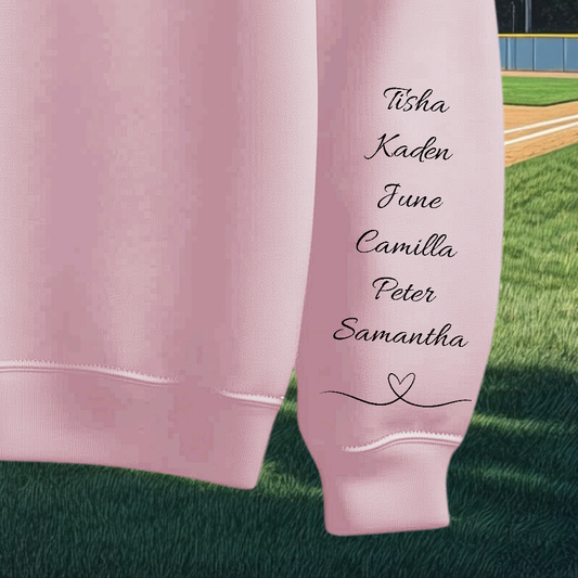 Heart on Her Sleeve Personalized Sweater