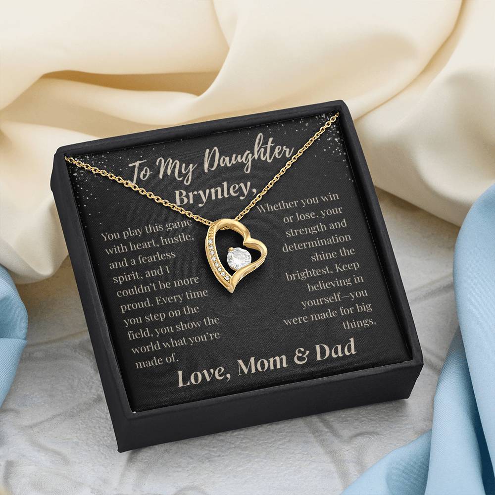 To My Daughter Necklace Customized To & From