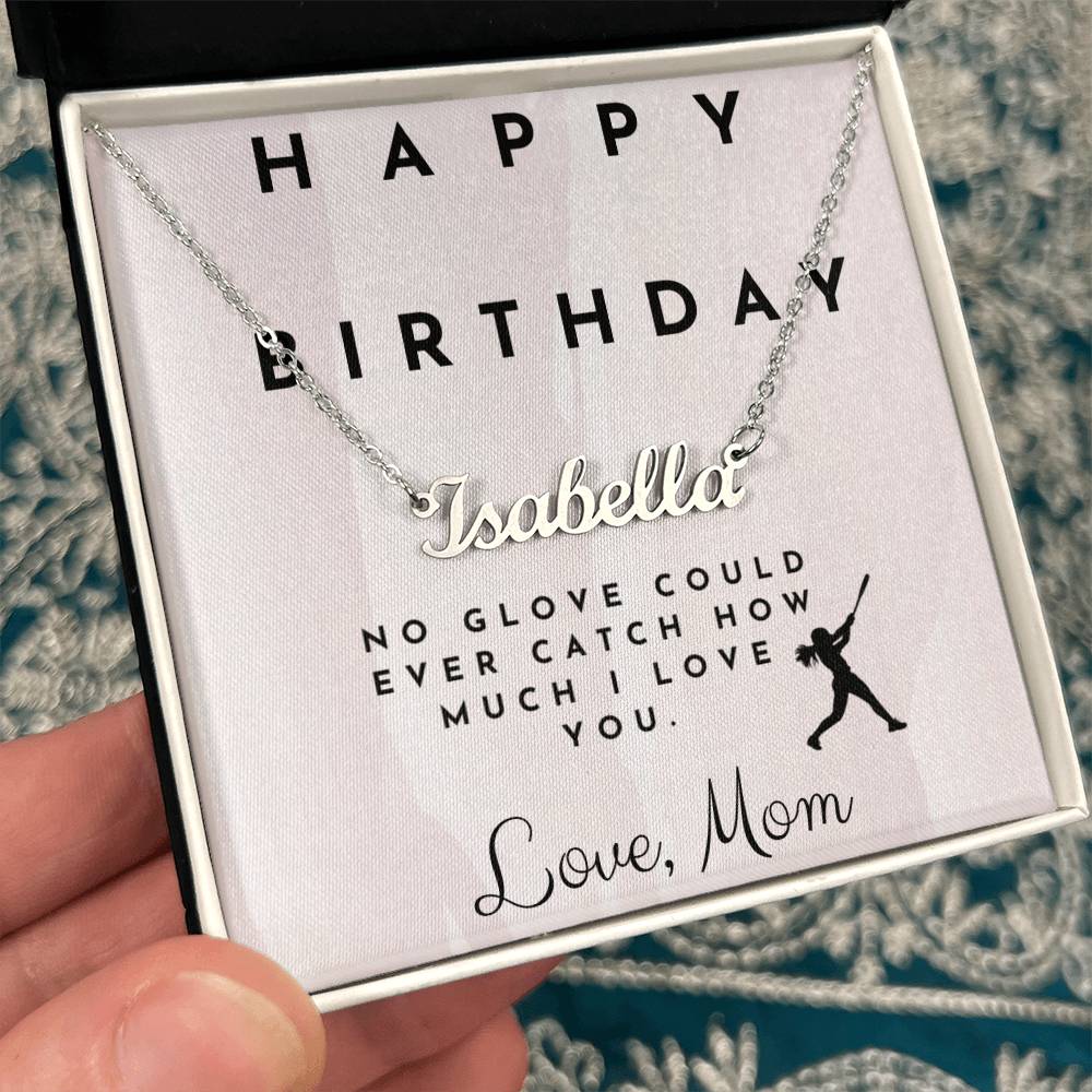 Custom Birthday Name Necklace