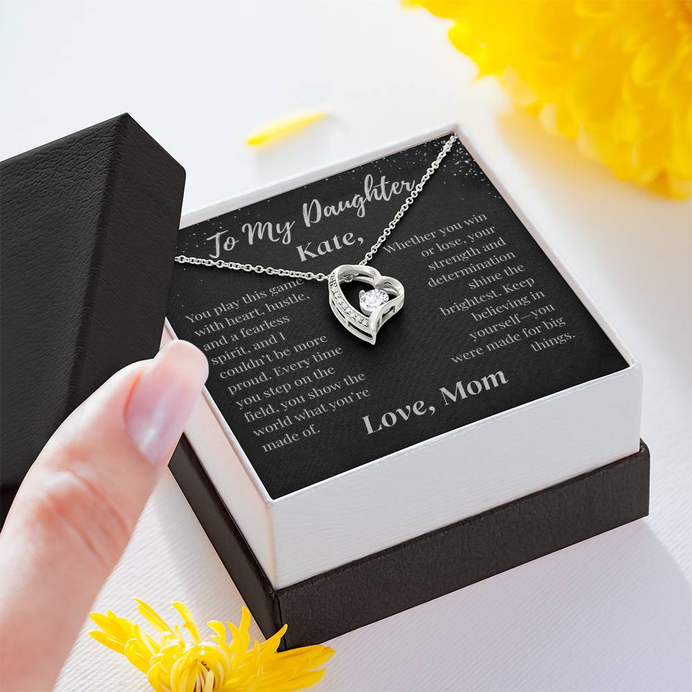To My Daughter Necklace Customized To & From