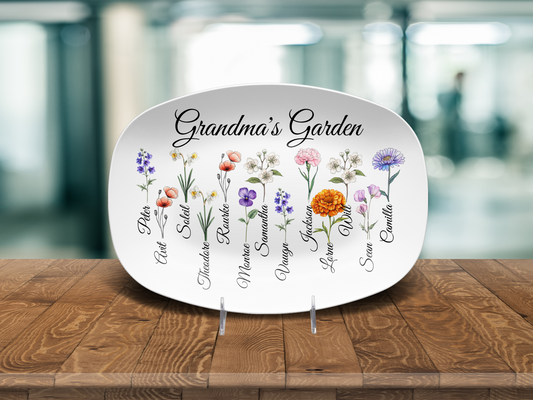Mom's - Grandma's - Abuela's Garden Platter