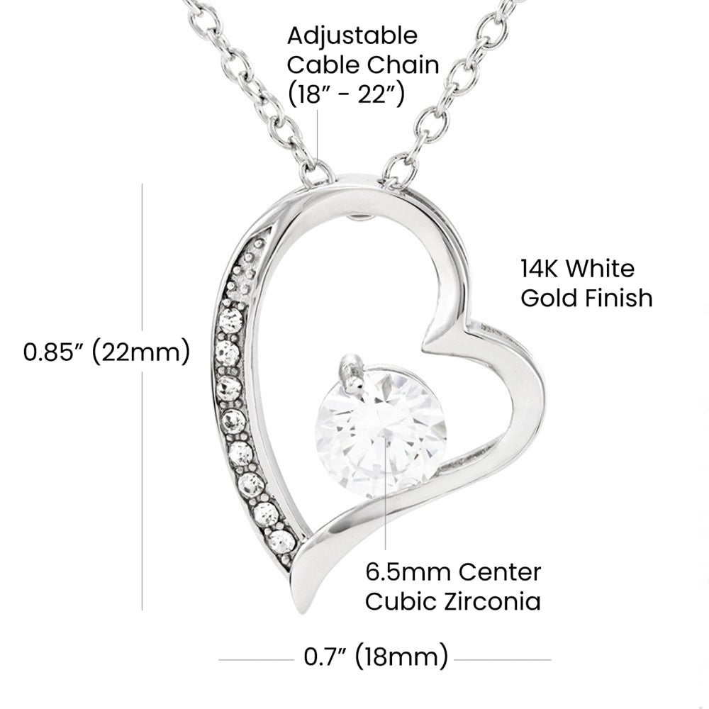 To My Daughter Necklace Customized To & From