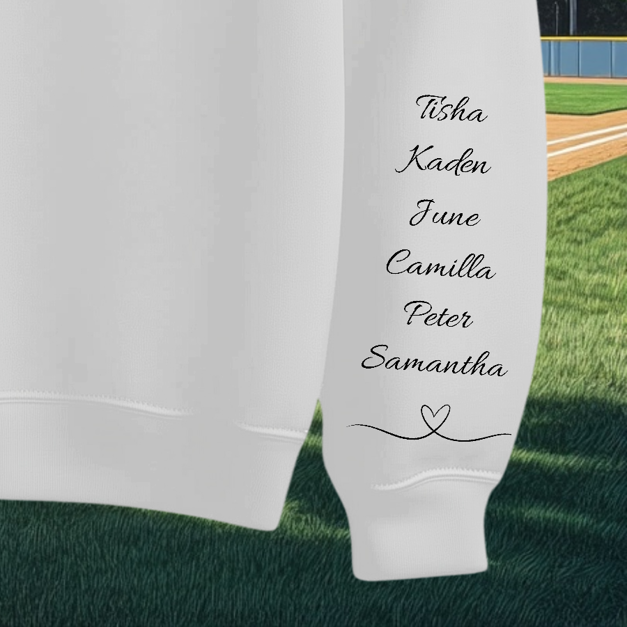 Heart on Her Sleeve Personalized Sweater
