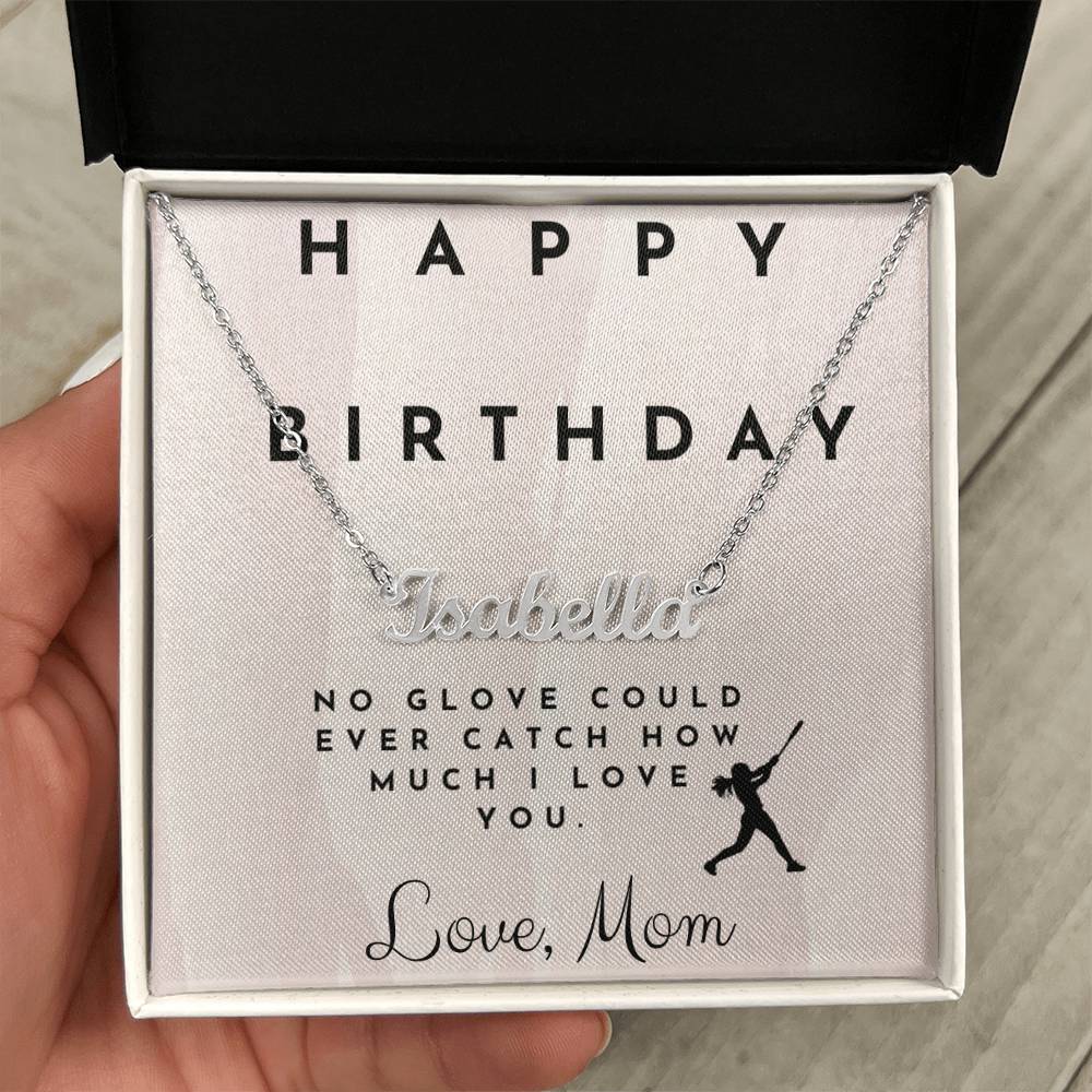Custom Birthday Name Necklace
