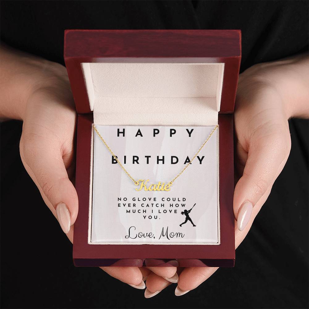 Custom Birthday Name Necklace