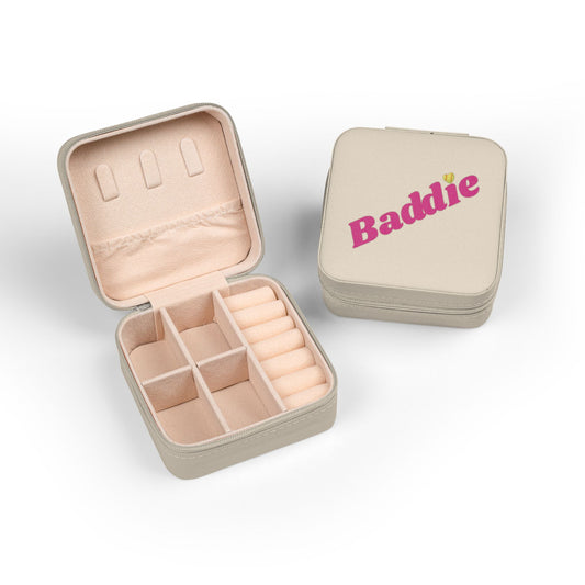 Baddie Jewelry Travel Case — Compact Portable Jewelry Organizer