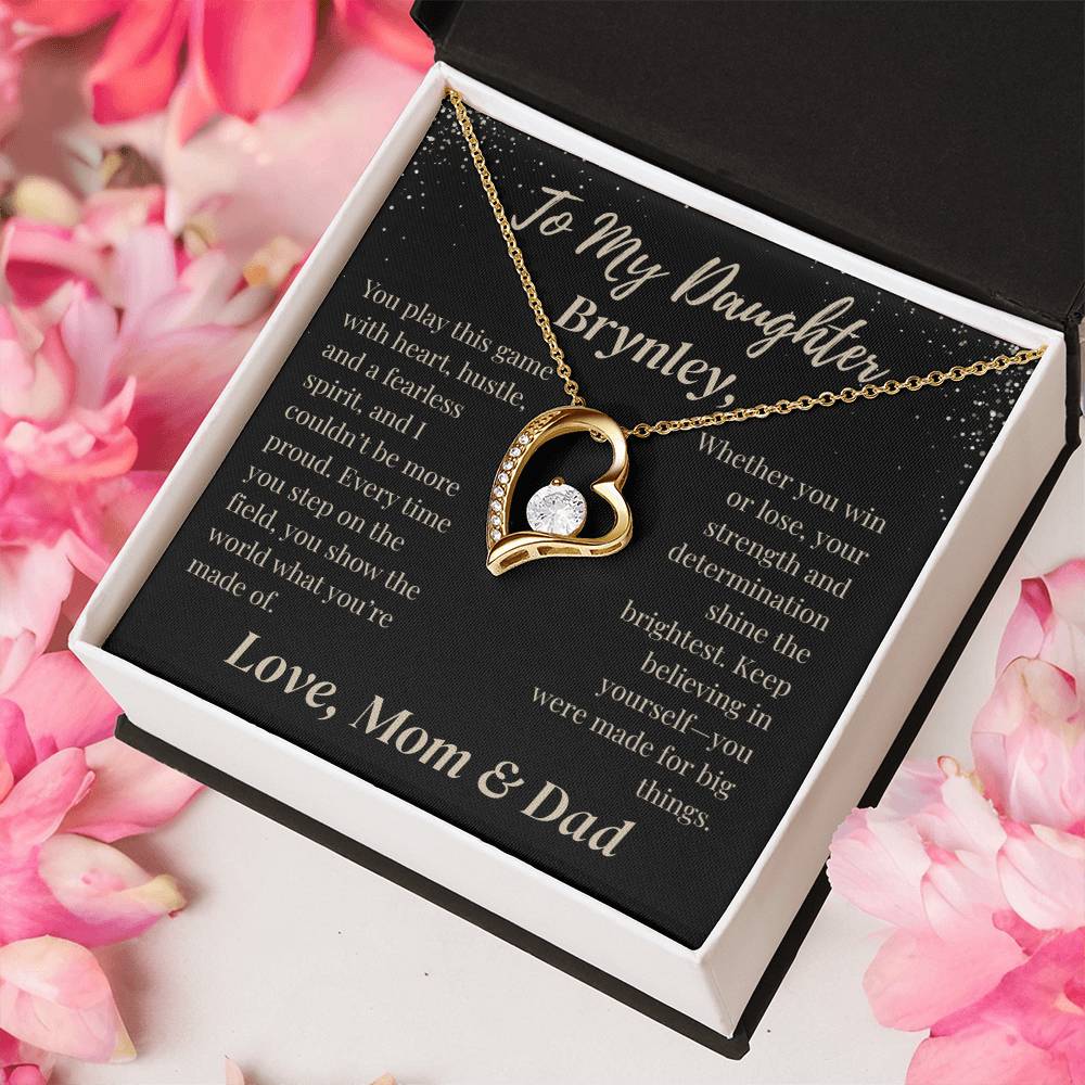 To My Daughter Necklace Customized To & From