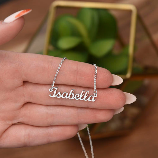 Custom Birthday Name Necklace