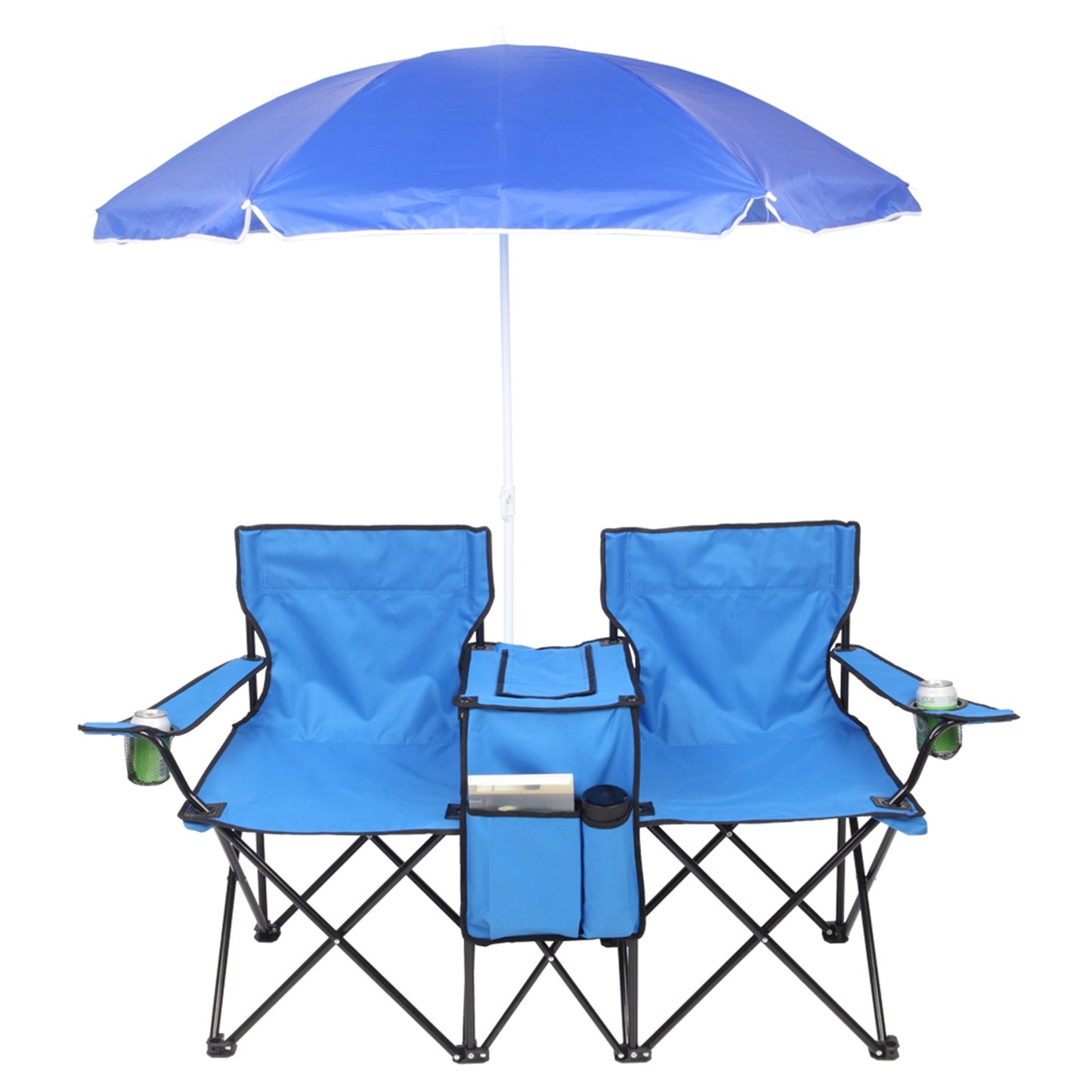 Field or Beach Double Chair With Umbrella