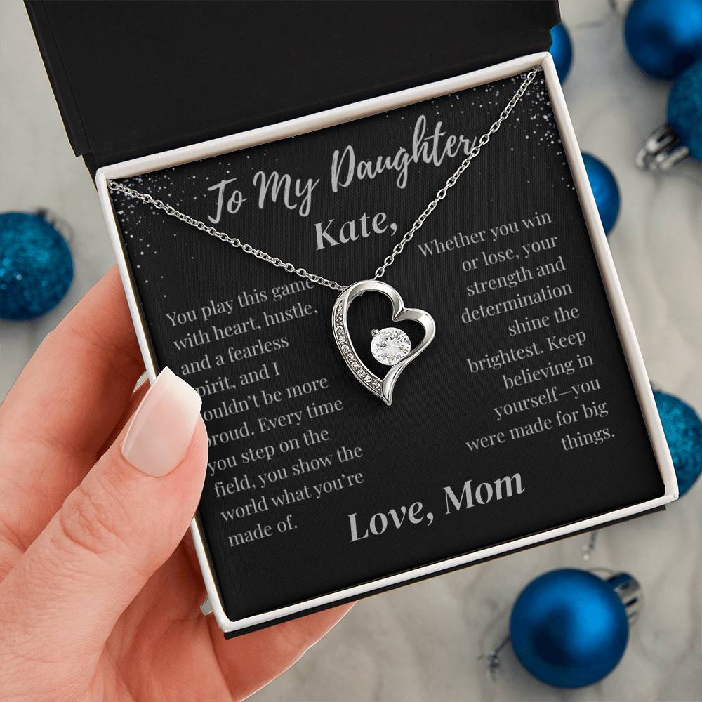 To My Daughter Necklace Customized To & From