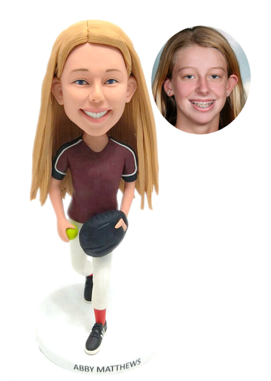 Fully Body Customizable 1 Person Custom Bobbleheads With Engraved Text