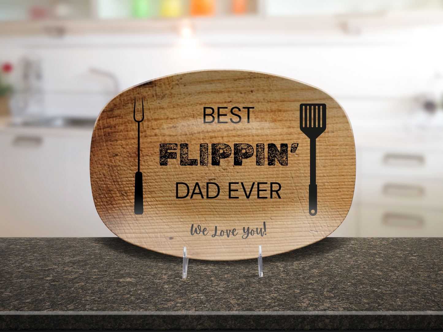 Best Flippin' Dad Ever Platter