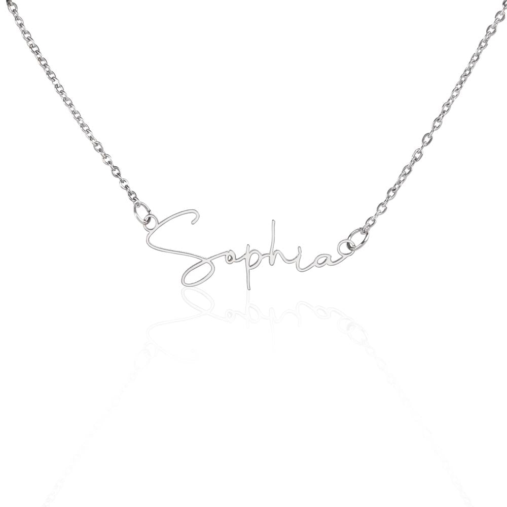 Dainty Custom Signature Name Necklace