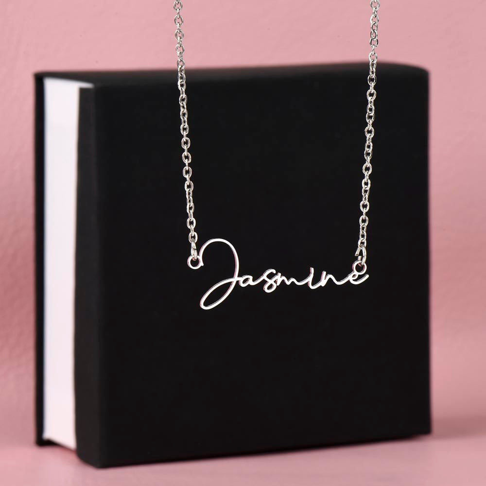Dainty Custom Signature Name Necklace