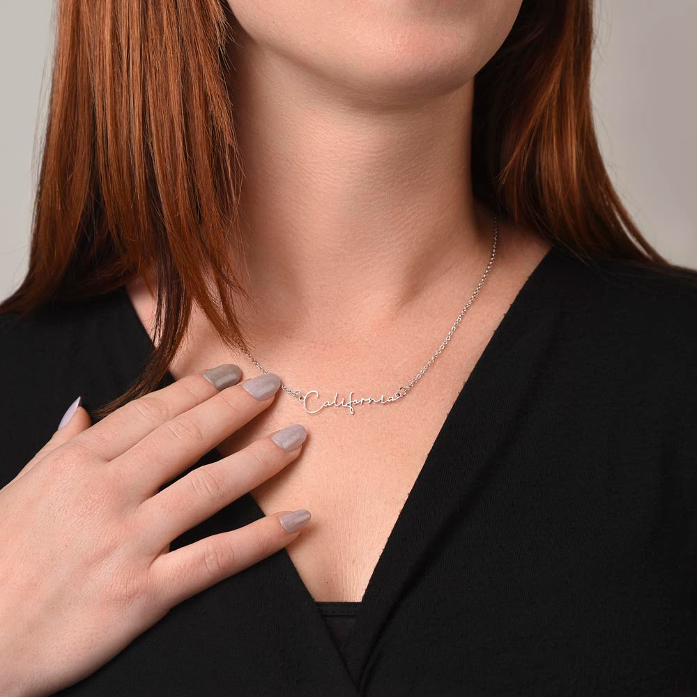 Dainty Custom Signature Name Necklace