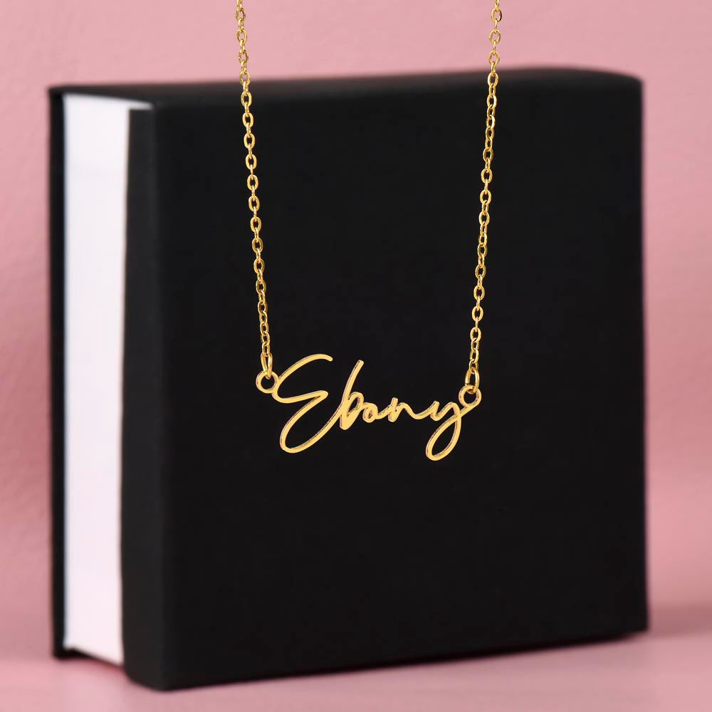 Dainty Custom Signature Name Necklace