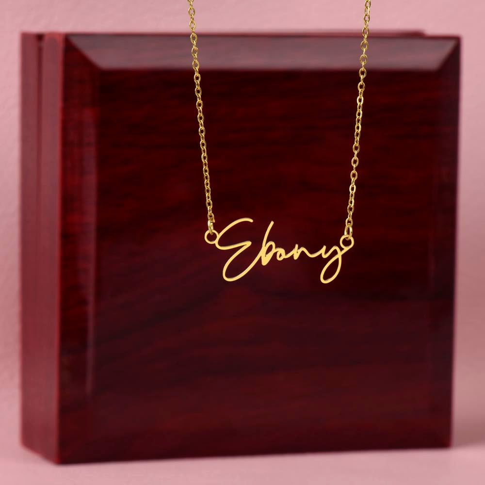 Dainty Custom Signature Name Necklace