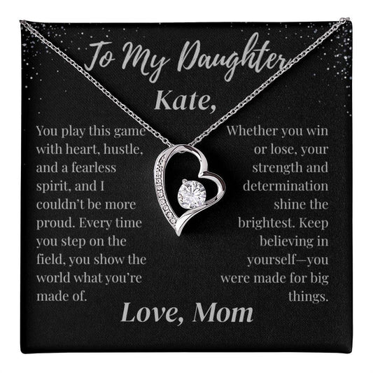 To My Daughter Necklace Customized To & From