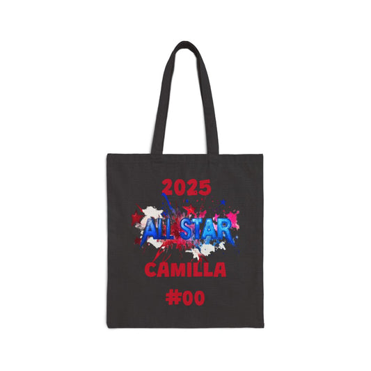 All-Star Canvas Tote Bag – Personalized with Name, Number & Year