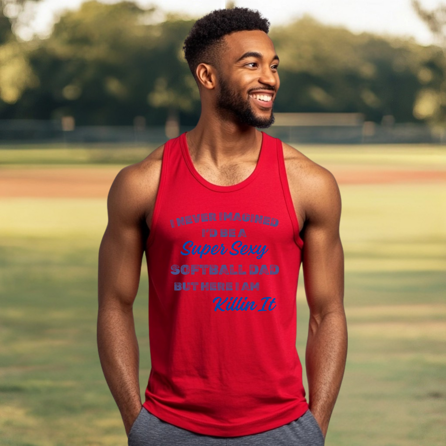 Sexy Softball Dad Tank
