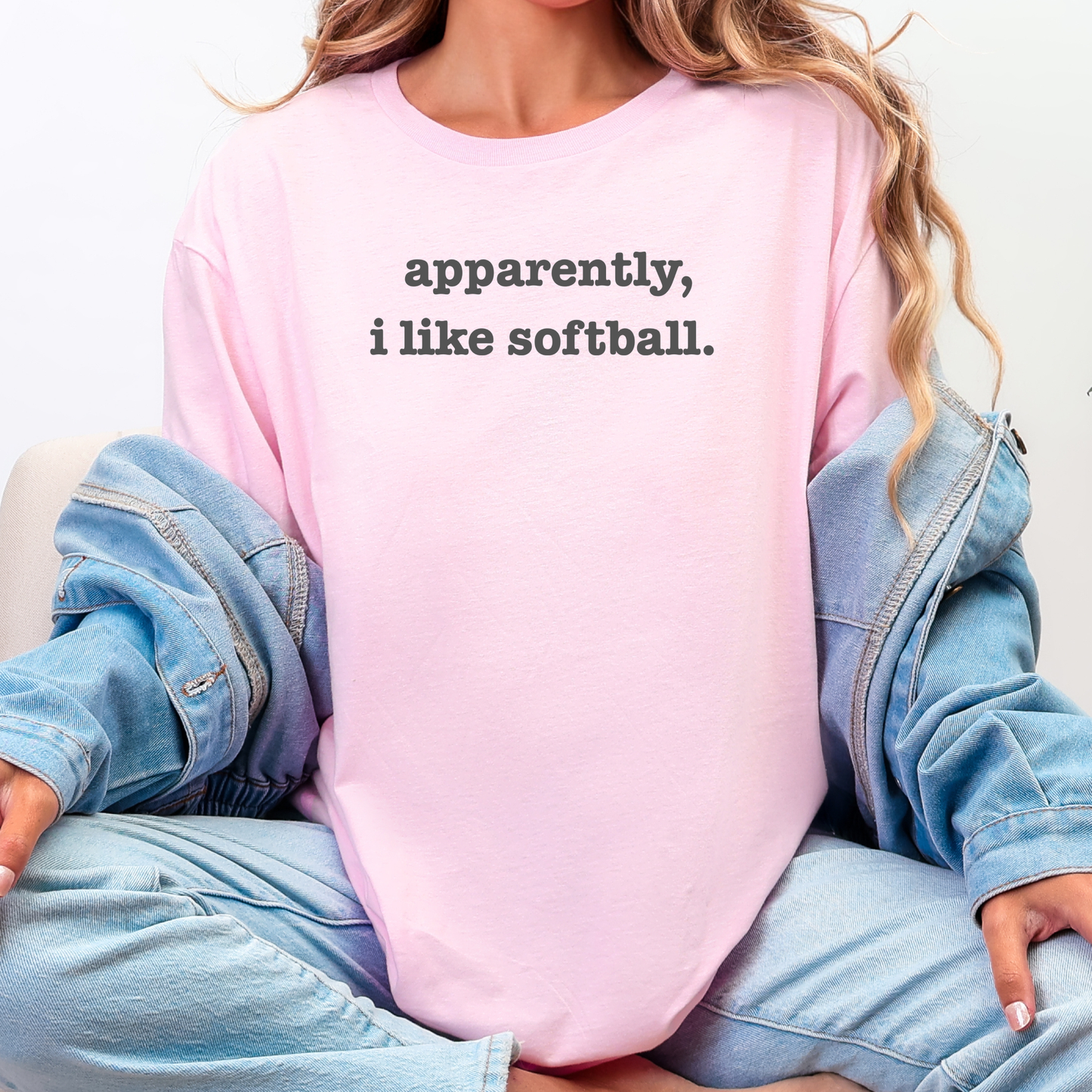 Apparently, I Like Softball Tee