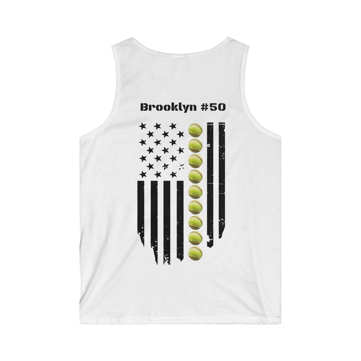 Personalized Softball Flag Shirt