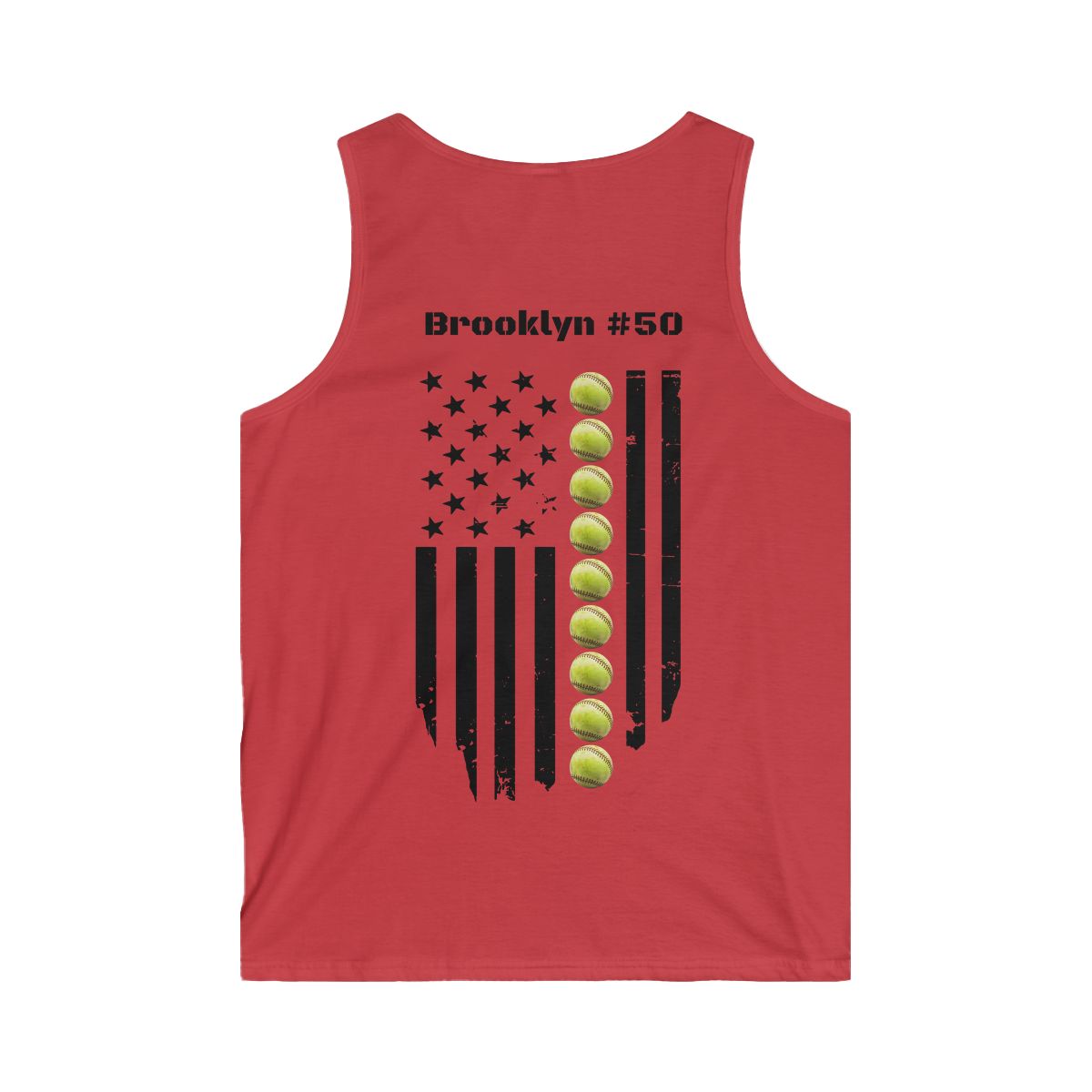 Personalized Softball Flag Shirt