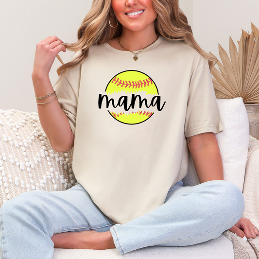 Softball Mama T-Shirt – Cute Tee for Proud Softball Moms