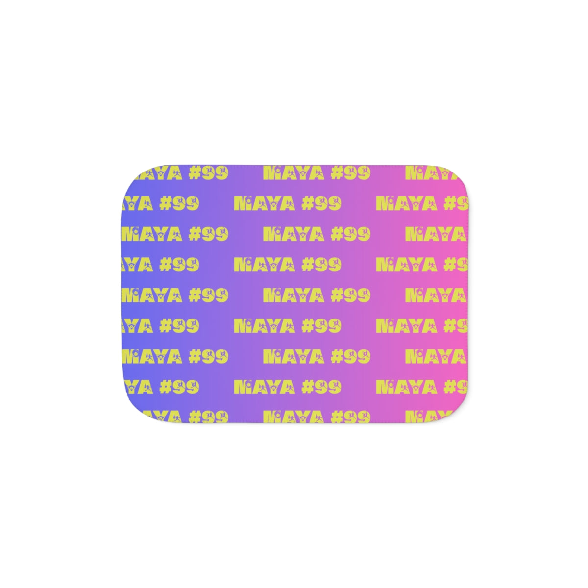 Personalized Name + Number Sherpa Blanket