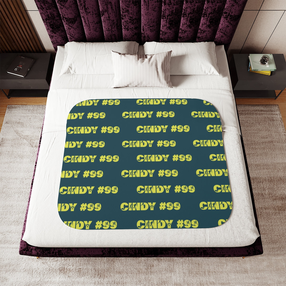 Personalized Name + Number Sherpa Blanket