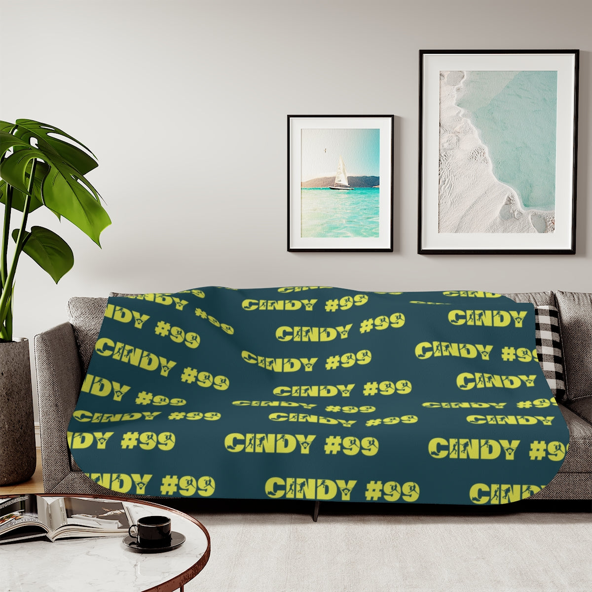 Personalized Name + Number Sherpa Blanket