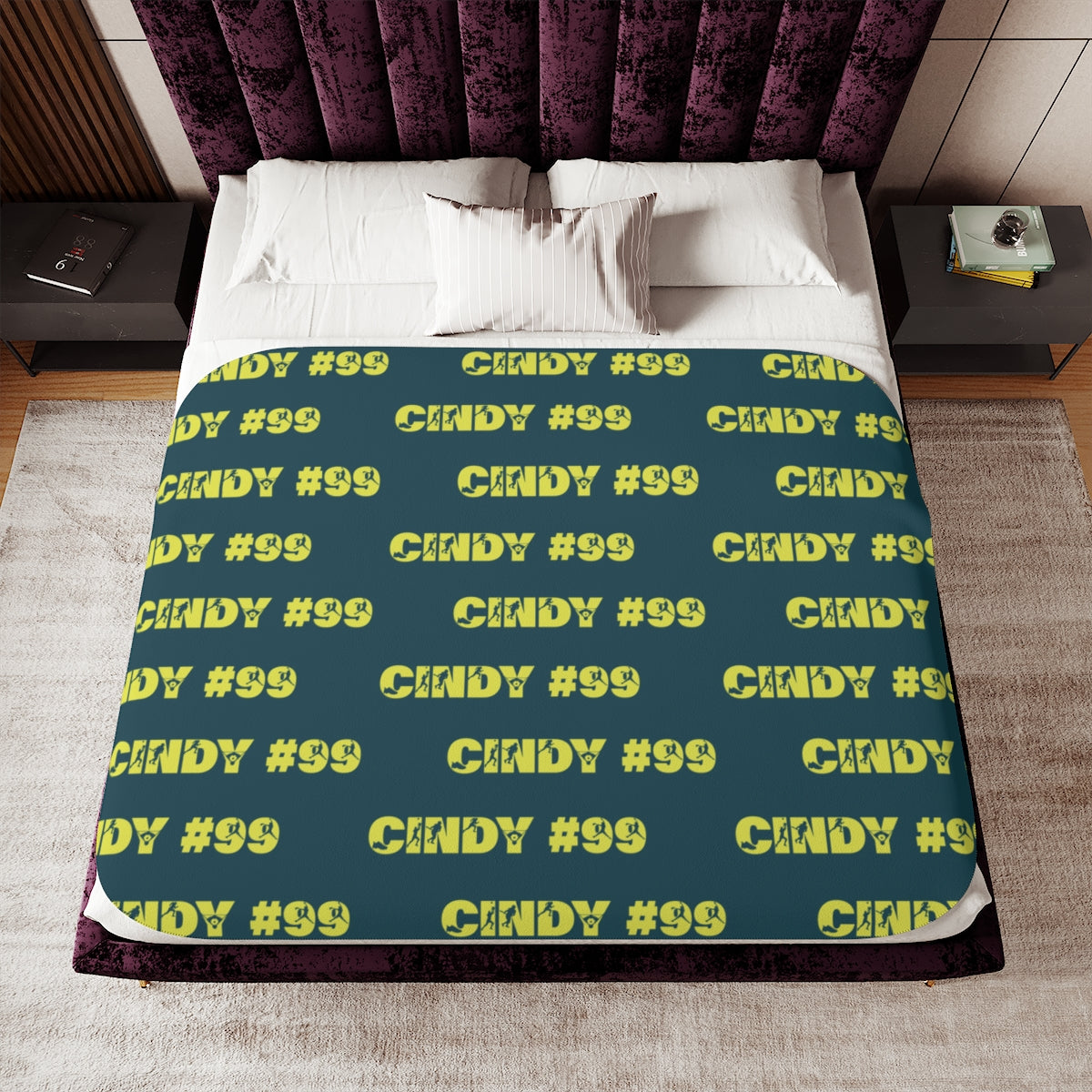 Personalized Name + Number Sherpa Blanket
