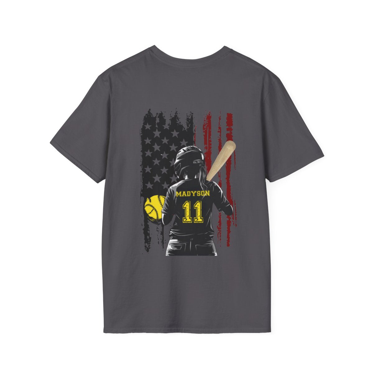 Custom Softball Silouette T-Shirt