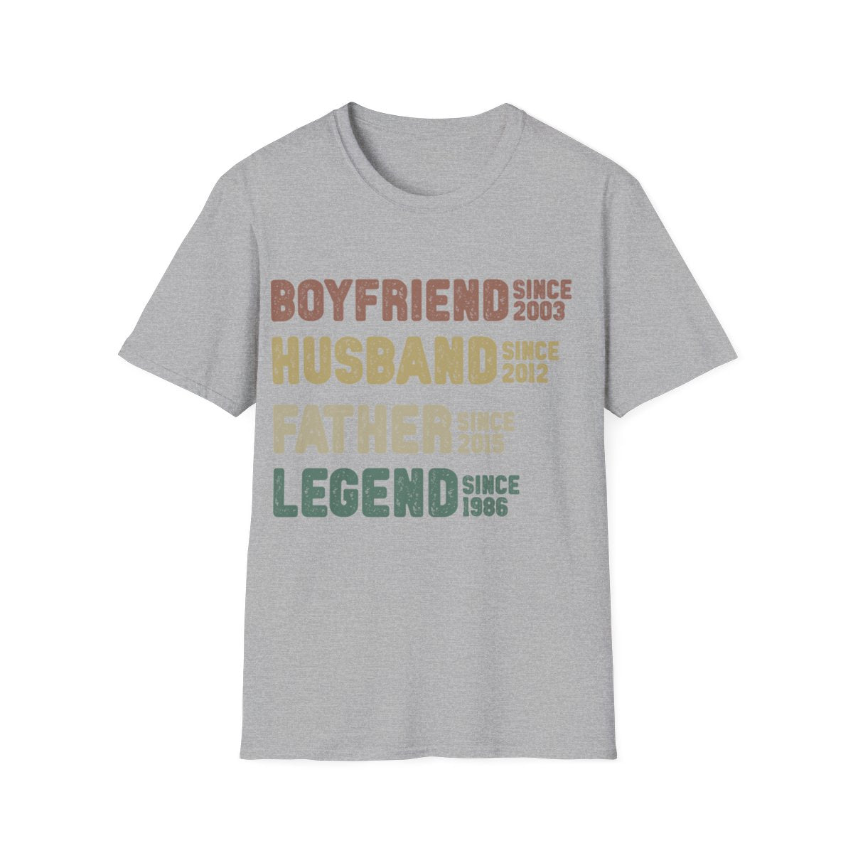 Boyfriend Husband Father Legend T Shirt