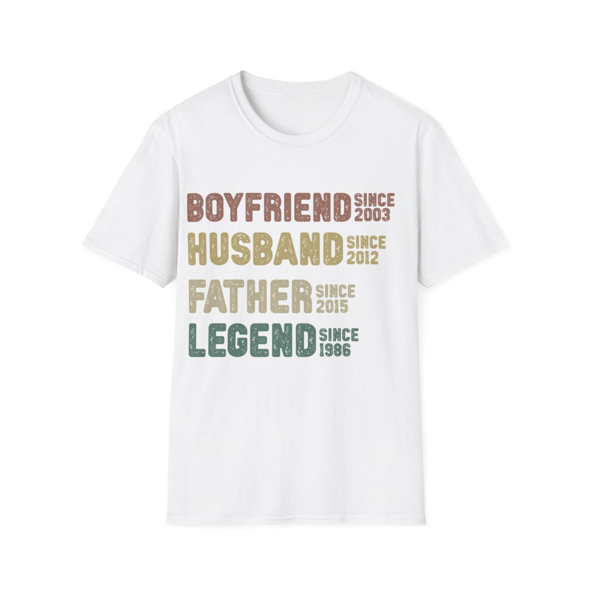 Boyfriend Husband Father Legend T Shirt