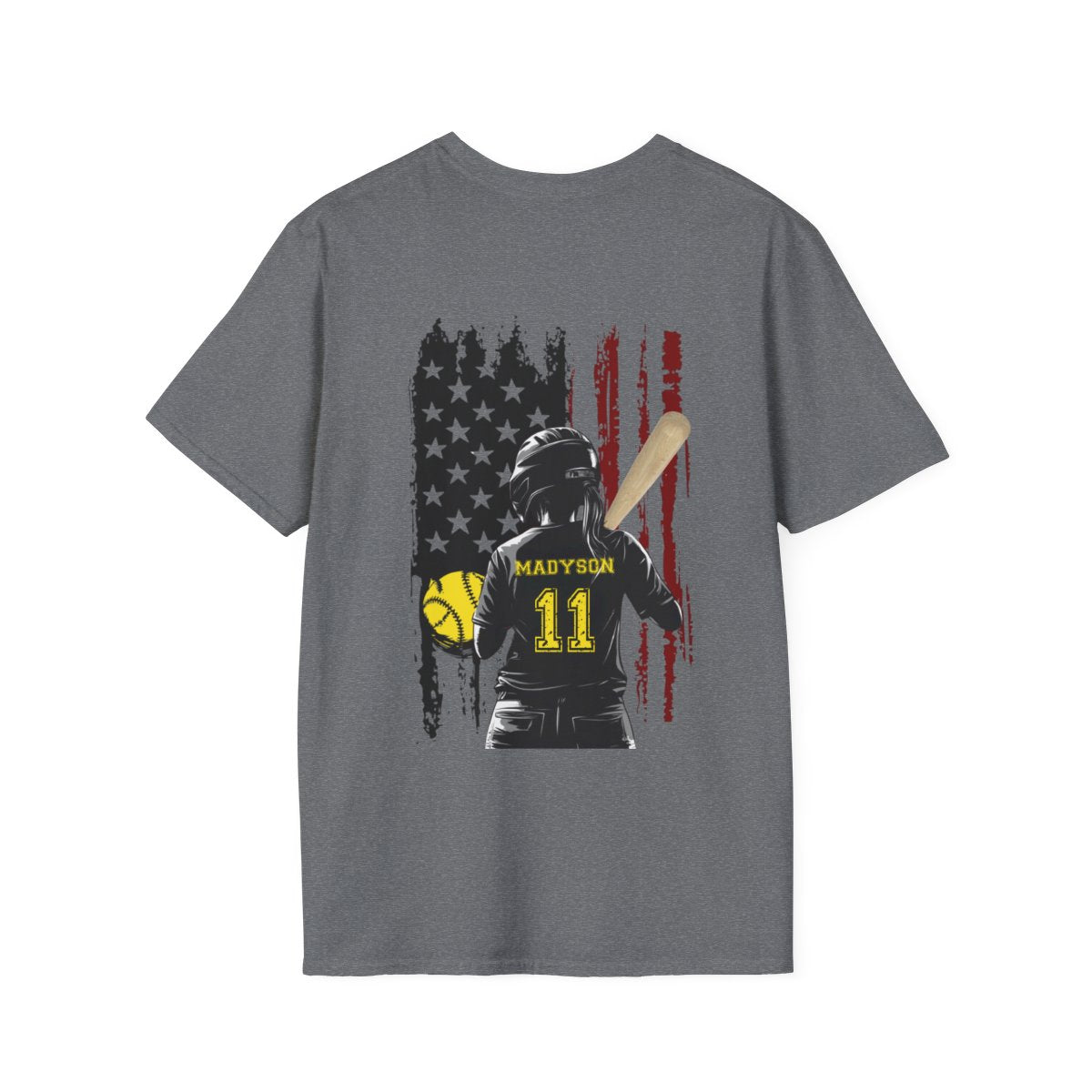 Custom Softball Silouette T-Shirt