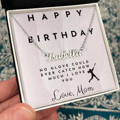 Custom Birthday Name Necklace