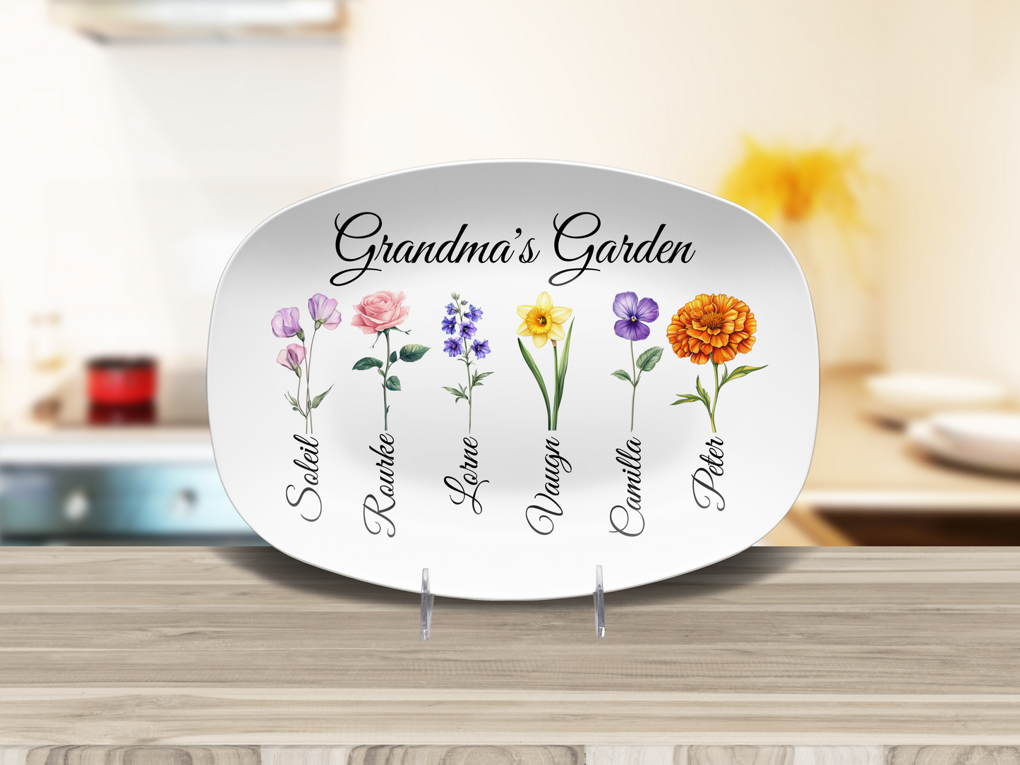 Mom's - Grandma's - Abuela's Garden Platter