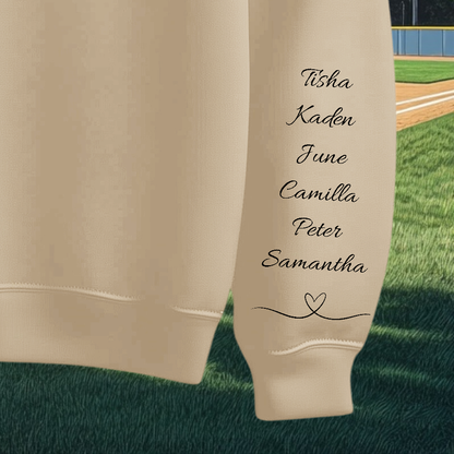 Heart on Her Sleeve Personalized Sweater