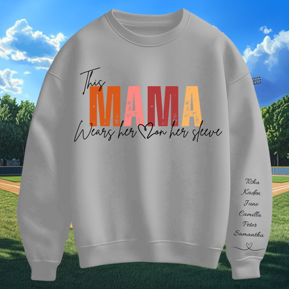 Heart on Her Sleeve Personalized Sweater