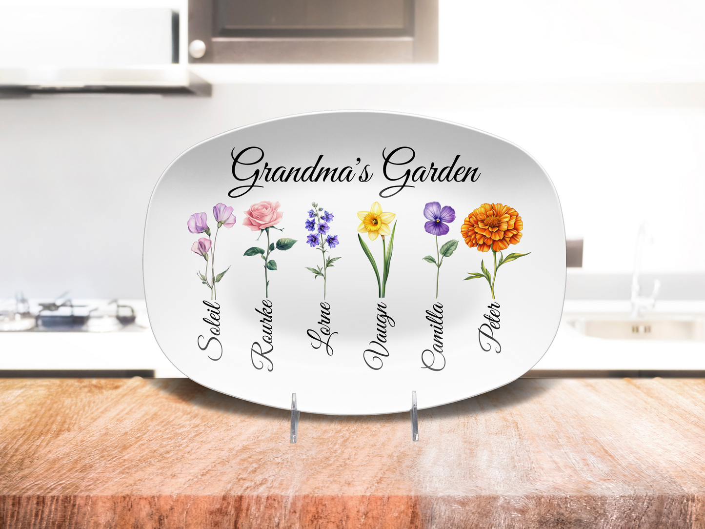 Mom's - Grandma's - Abuela's Garden Platter