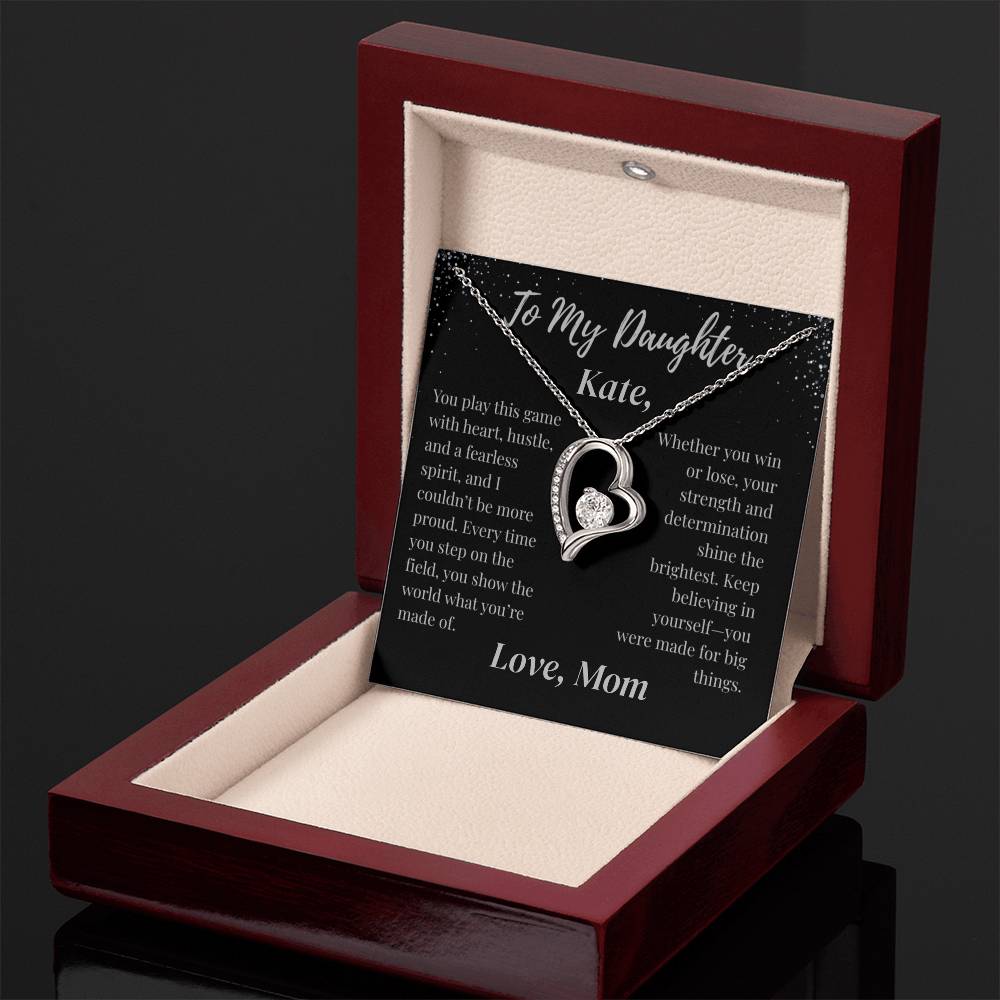To My Daughter Necklace Customized To & From