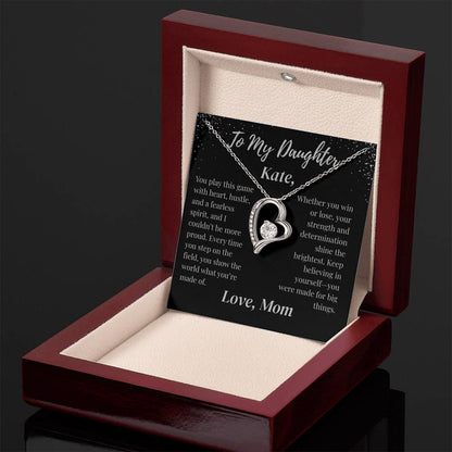 To My Daughter Necklace Customized To & From