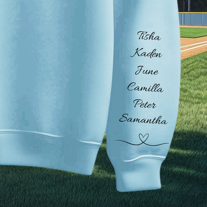 Heart on Her Sleeve Personalized Sweater