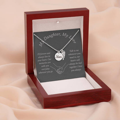 Memorial Necklace, Remembrance Necklace w/ Angel Wing Charm For Her