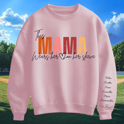 Heart on Her Sleeve Personalized Sweater