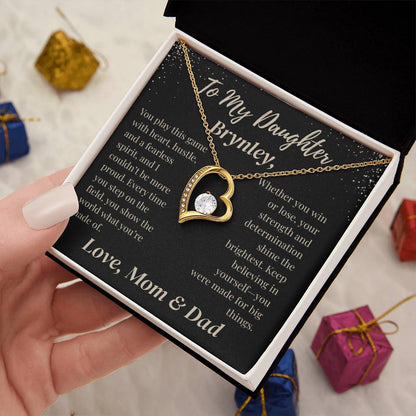 To My Daughter Necklace Customized To & From