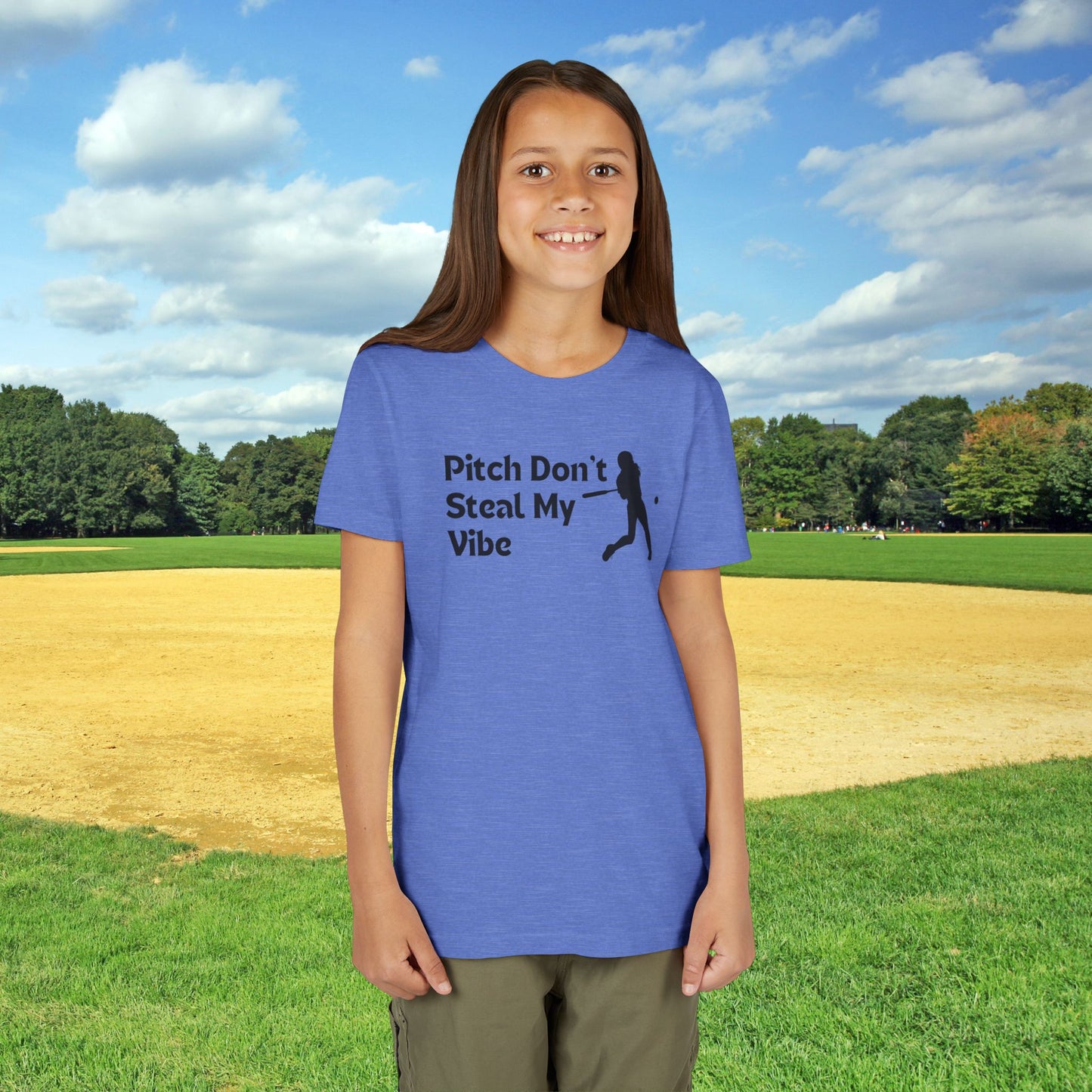 Pitch Don't Steal My Vibe - Batter - Front & Back Design