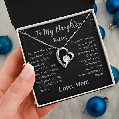 To My Daughter Necklace Customized To & From