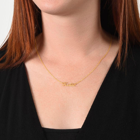 Custom Birthday Name Necklace